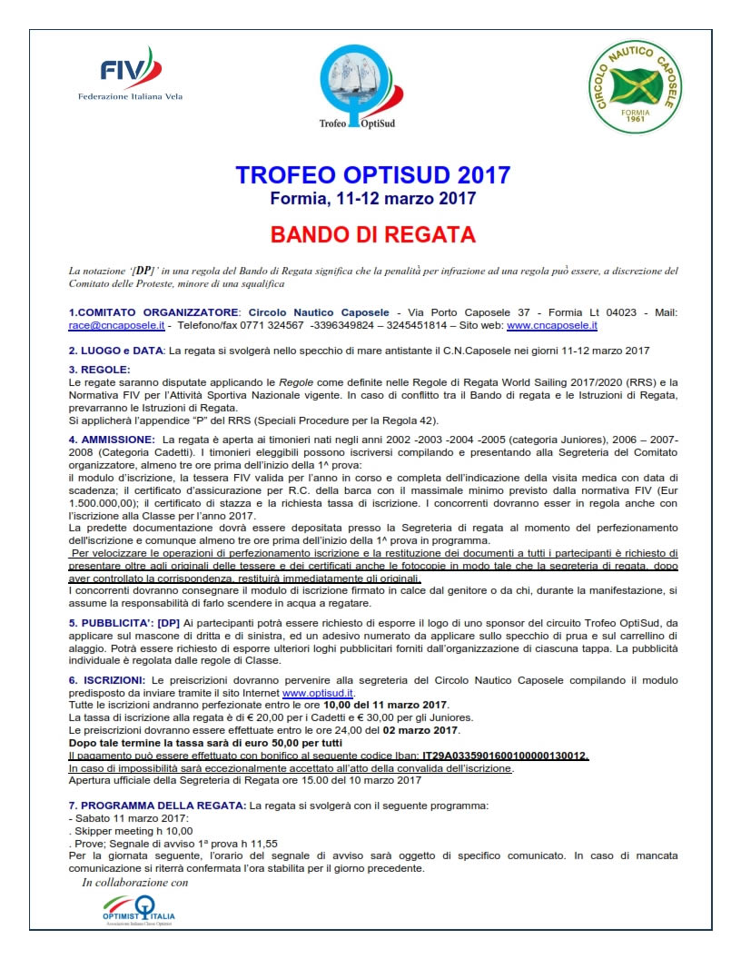 Bando OptiSud Formia 11 12 marzo 2017 001s